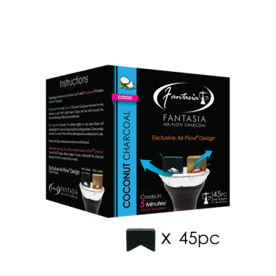 FANTASIA AIR FLOW COCONUT CHARCOAL 45CT BOX