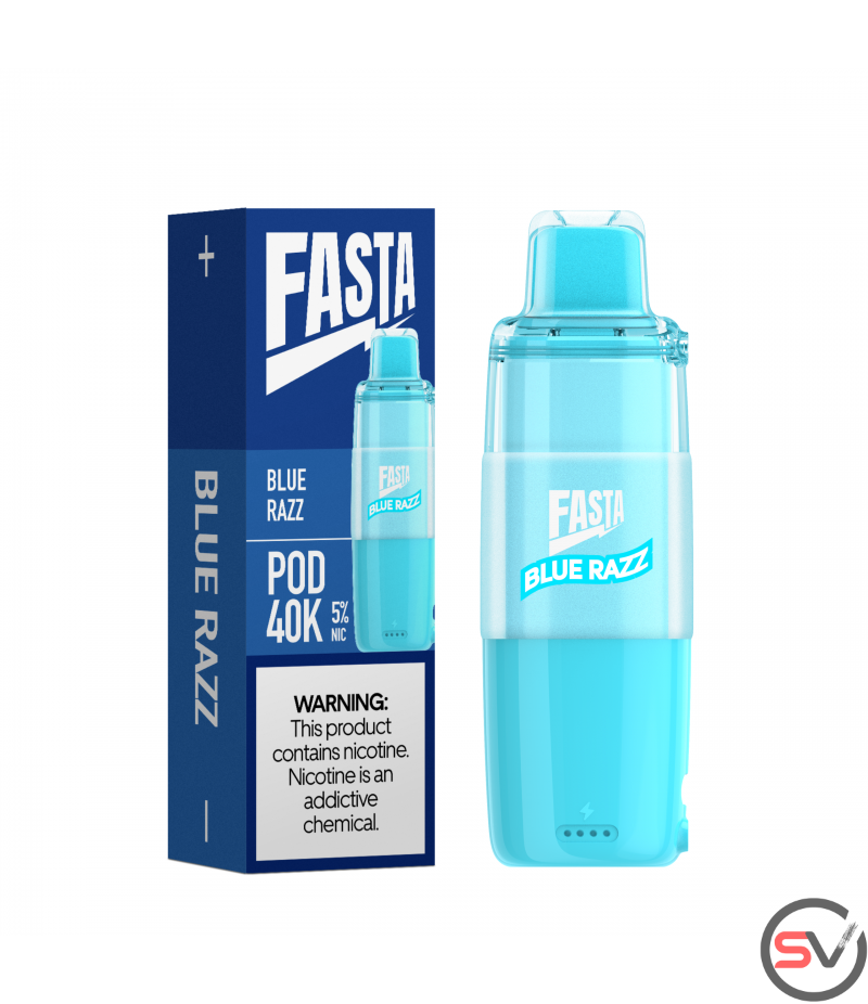 Burst 37K Blue Razz Ice FASTA Burrst Disposable Vape - 35000 Puffs  Australia Blue Razz Fasta 40k Kit Review