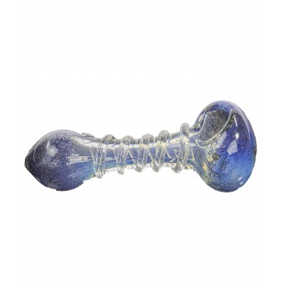 SPIRAL BODY FUMED GLASS PIPE 5inch 3CT/PK