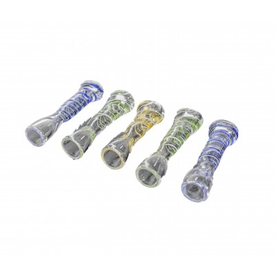 COLOR SWIRL CHILLUM 10CT/PK