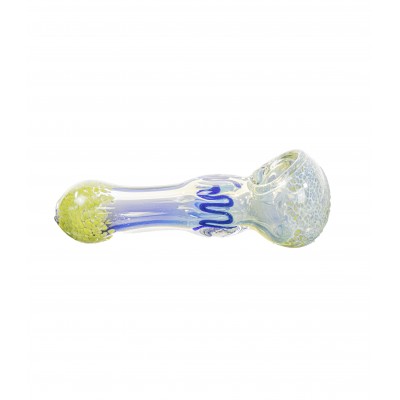 CUBED BODY FRIT GLASS PIPE 3CT/PK
