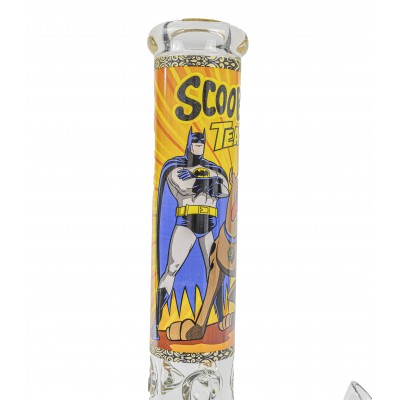 SCOOBY DOO BATMAN ROBIN GLASS BEAKER With ICE CATCHER 14inch