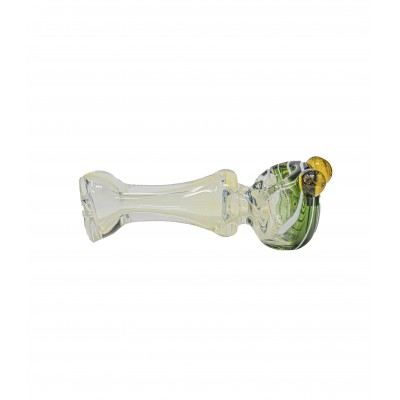 THREE MARBLES FUMED GLASS HAND PIPE 5inch 1CT
