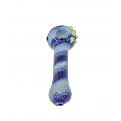 ARTIC SWIRL GLASS HAND PIPE 5inch 1CT