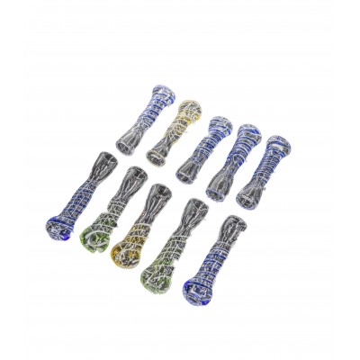 COLOR SWIRL CHILLUM 10CT/PK