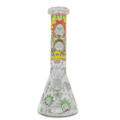 WERE ALL GOING TO DIE RICK AND MORTY GLASS BEAKER 10inch (GLOW IN DARK)