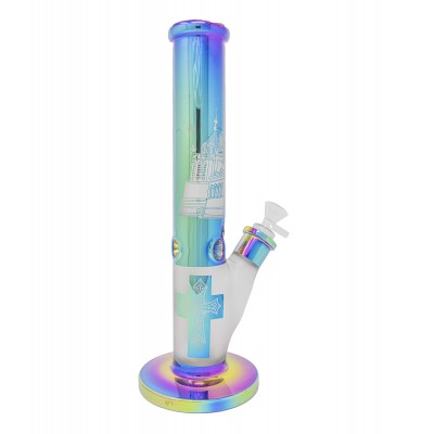 THE CATHEDRAL CYLINDER with ICE CATCHER WATER PIPE 14inch