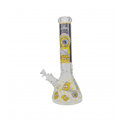 RICK AND MORTY EYE BALL GLASS BEAKER With ICE CATCHER 14inch