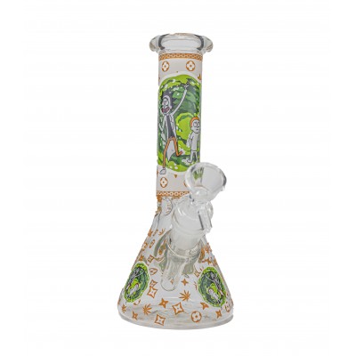 RICK AND MORTY TIME TRAVEL BEAKER With ICE CATCHER 8inch (GLOW IN DARK)