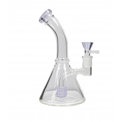 CURVED NECK CRYSTAL WATER PIPE 8inch