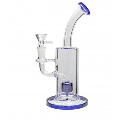 CURVED NECK TINT GLASS WATER PIPE 9inch