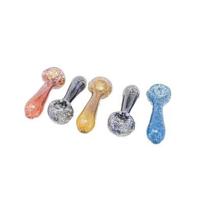 COLORED GLASS HAND PIPE 4inch 5CT/PK