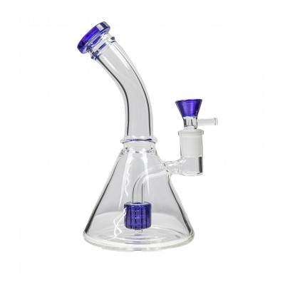 CURVED NECK CRYSTAL WATER PIPE 8inch