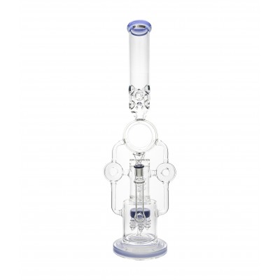 DOUBLE DONUT WATER PIPE With ICE CATCHER 22inch