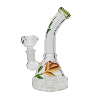 FLOWER POWER TYPE 2 GLASS WATER PIPE 6inch