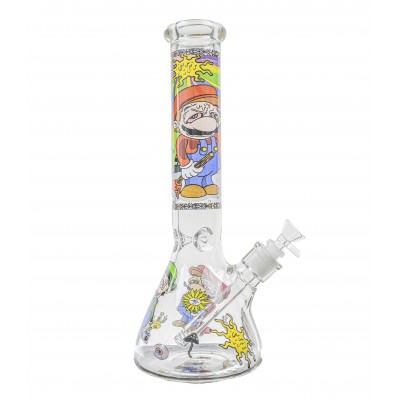 420 MARIO AND LUIGI GLASS WATER PIPE 14inch
