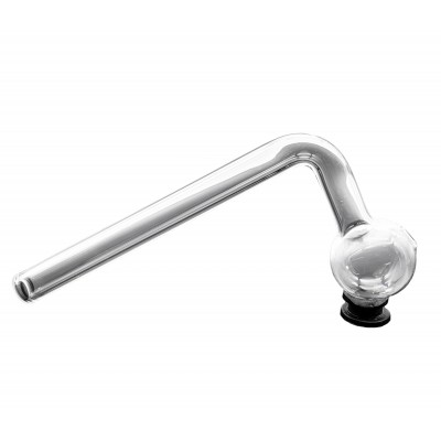 5inch CURVED OIL GLASS PIPE CLEAR 5CT/PK