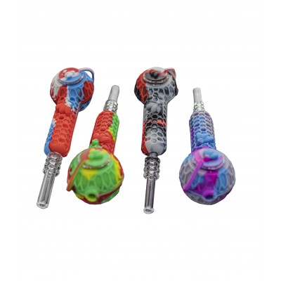 7inch SILICONE BEE NECTAR COLLECTOR GLASS 4CT/PK