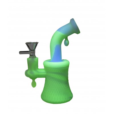 MINI SILICONE BEAKER GLOW IN DARK 5inch