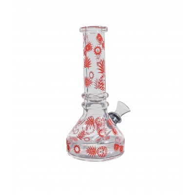 COOL PINEAPPLE MINI BEAKER RED 6inch