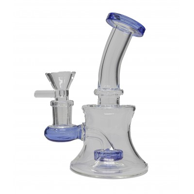 DOUBLE RING CURVED NECK WATER PIPE 5inch