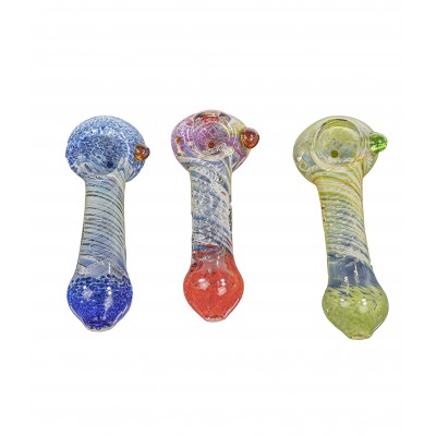 MULTI COLORED DOTTED HAND PIPE 5inch