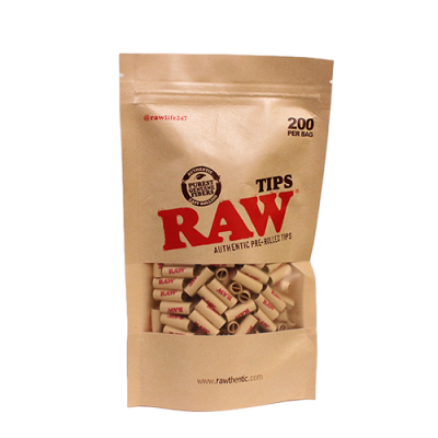 RAW PRE ROLLED TIPS - 20CT