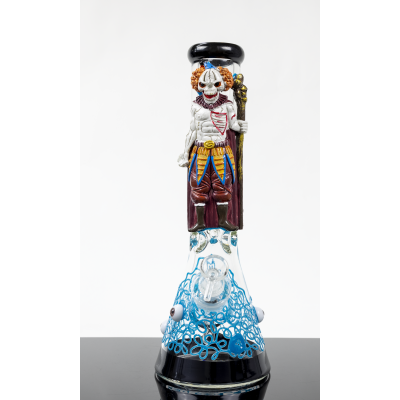 UNDEAD CLOWN WIZARD 3D DESIGN GLASS BEAKER 14inch