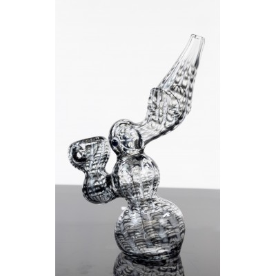 PAINTED LACE DESIGN BIRD BUBBLER 7inch