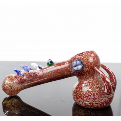 SPIKEY HORN GLASS HAMMER 7inch