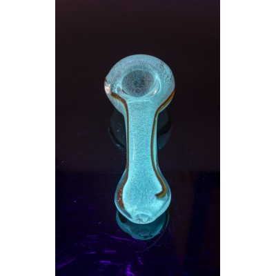 DARK IN GLOW RASTA FLOW HAND PIPE 4inch