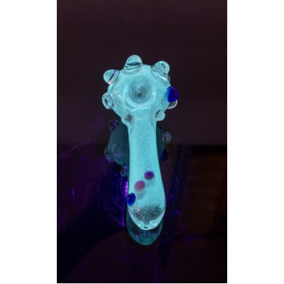 COMPOUND BOWL GLOW IN DARK HAND PIPE 5inch