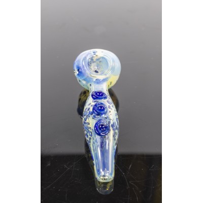 NEBULA WITH THREE MARBLES HAND PIPE 4inch