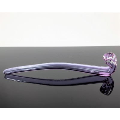 PURPLE WITH WHITE LINES SHERLOCK PIPE 9inch 1CT