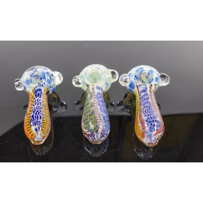SEA CORAL GLASS HANDPIPE 5inch 3CT/PK