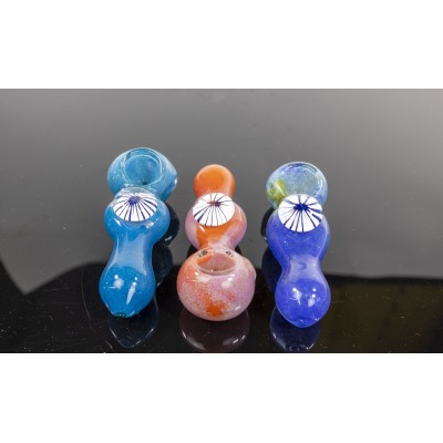 MARBLED ART HAND PIPE 4inch 3CT/PK