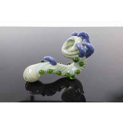 SPIKED BOWL MULTI MARBLE SHERLOCK PIPE 4inch