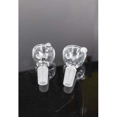 14 MM MALE CLEAR GLASS BOWLS 10CT/PK