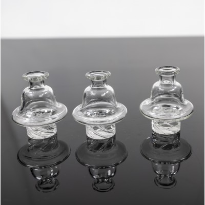 CARB CAP GLASS 3CT/PK