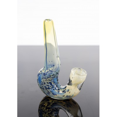 MULTI-COLOR ONE HITTER WITH FLAT BASE 5CT/PK