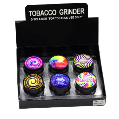 GRINDER 3 PART 50MM HYPNO SWIRL (ME038) - 12CT/DISPLAY
