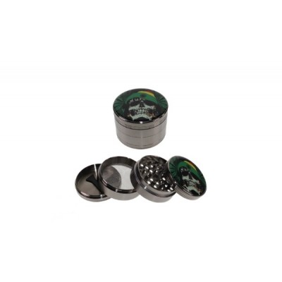 GRINDER 4 PART 60MM SILVER 1 COUNT