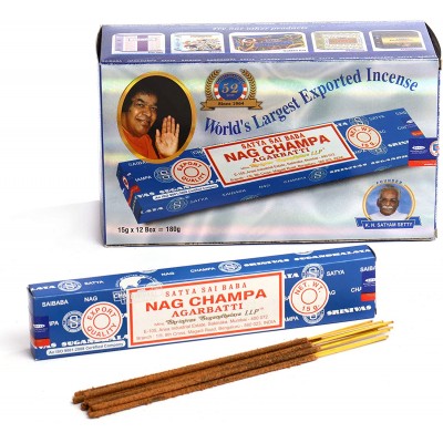 NAG CHAMPA INCENSE 12 BOX COUNT 180 GRAMS
