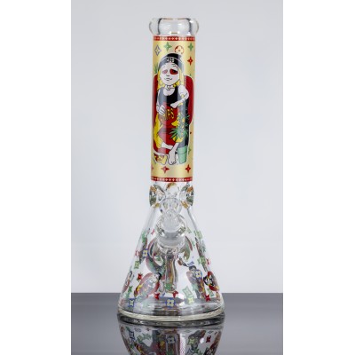 420 GIRL EATING CHIPS GLASS BEAKER 14inch