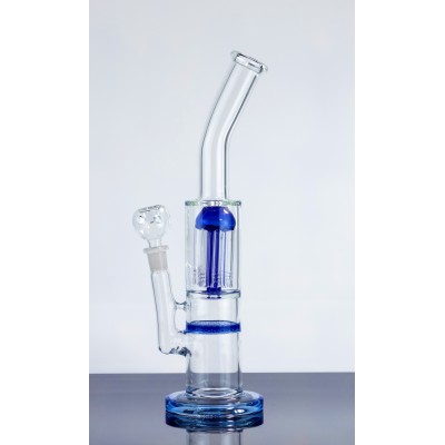 CURVED NECK JELLYFISH HONEYCOMB WATER PIPE 12inch