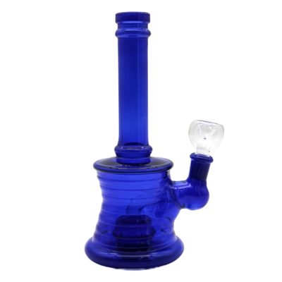 BARRELL ROLL STRAIGHT NECK WATER PIPE BLUE 8inch