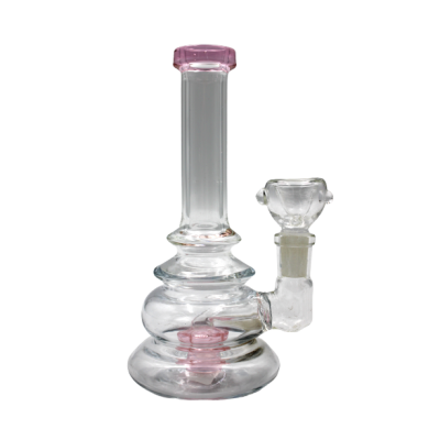 COLOR WHEEL WATER PIPE PINK 6inch