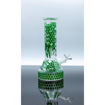 HONEYCOMB PATTERN GLASS BEAKER 10inch