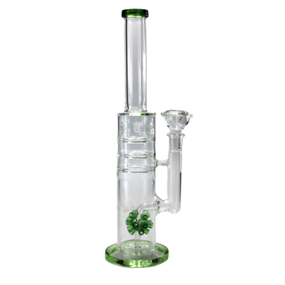 SOLID SPINNER CYLINDER WATER PIPE GREEN 15inch