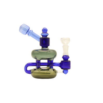 THREE TONE JUG SHAPED WATER PIPE BLACK 7inch